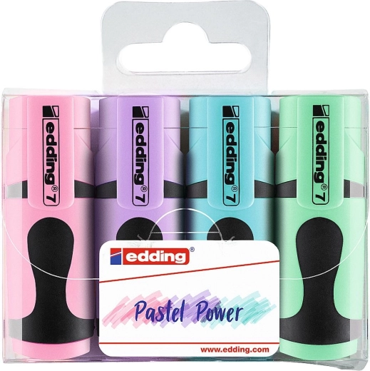 Teksta marķieri Edding Mini Pastel, komplekts 4 gab.