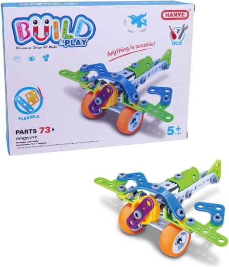 Little Mechanic Junior Airplane Construction Set, 73 Pieces