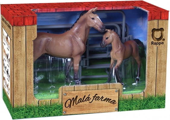 Zirgu komplekts ar aploku - brūns ar baltu plankumu