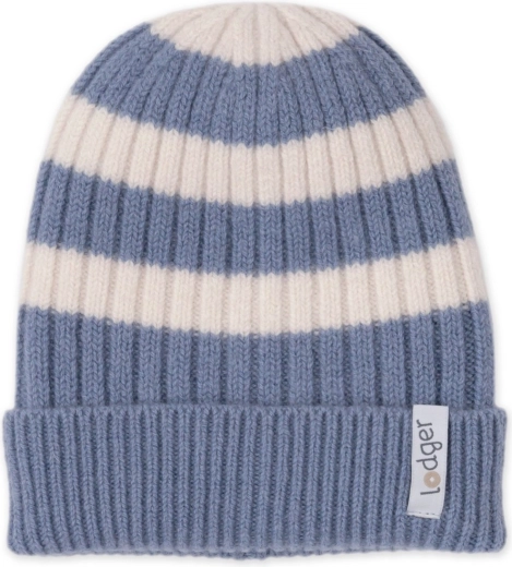 Lodger merino cepure stripe stone (3–6 mēneši)