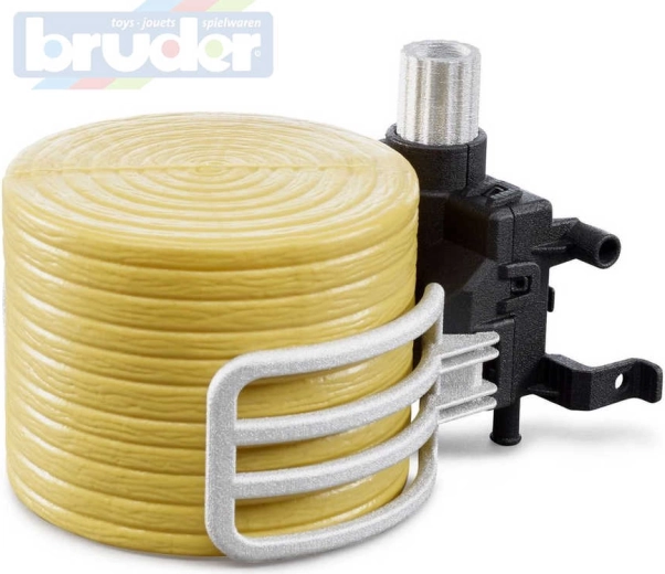 Bruder bale grabber with round bale