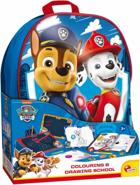 Zīmēšanas skola ar mugursomu Paw Patrol