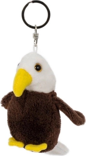 Plush eagle keychain
