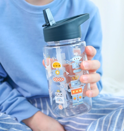 A Little Lovely Company kids’ drinking bottle Robots 450 ml