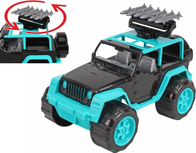 Apvidus auto SUV 28 cm ar grozāmām raķetēm