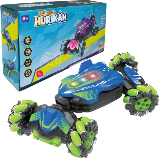 RC auto Hurikāns akrobātiskais ar LED un 2,4 GHz