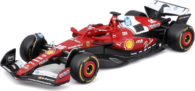 Bburago Ferrari SF-25 (2025) Charles Leclerc #16 – F1 modelis 1:43