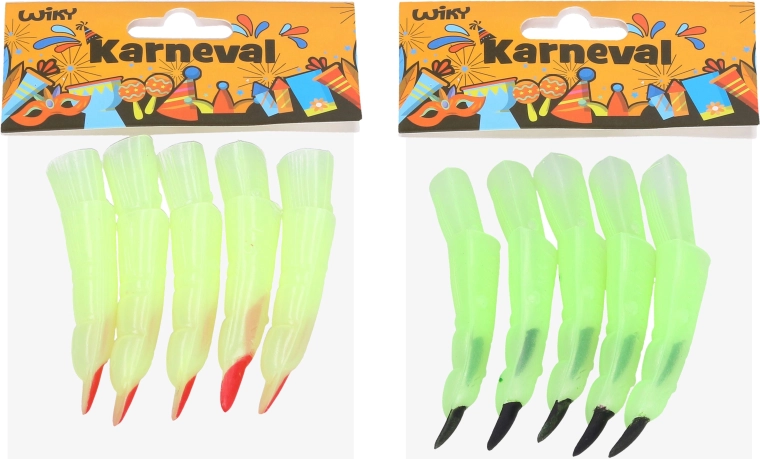 Carnival Green Witch Fingers - 10 pcs