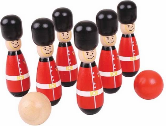 Boulinga ķegļi “Angļu gvardisti” no Bigjigs Toys