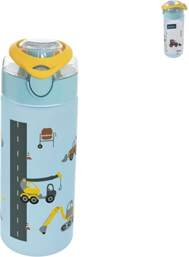 Bērnu tritana dzeramā pudele 0,5 l ar Saga aizdari – automašīnas