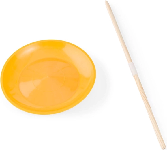 Griežams cirka šķīvis ar koka kātu