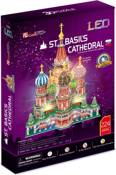 Izgaismota 3D puzle „Svētā Vasilija svētnīca”