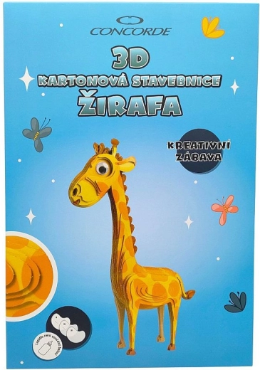 3D cardboard giraffe kit