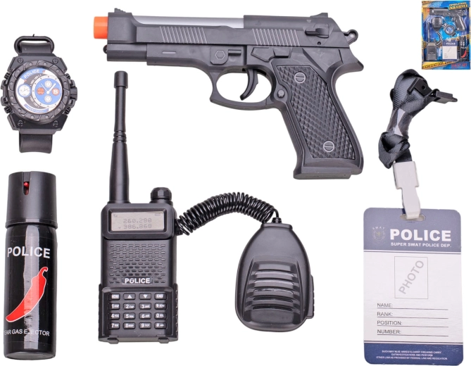 Police transport vehicles – set of 5 with flywheel