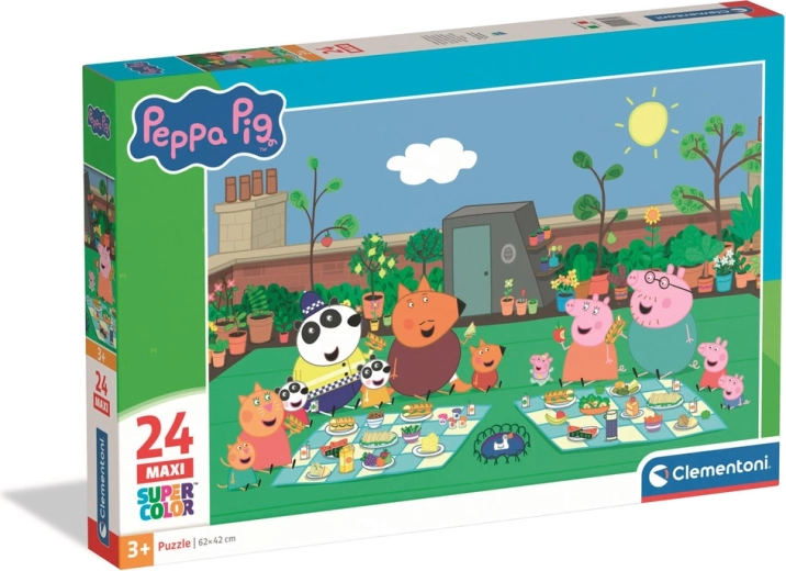 Puzzle 24 MAXI Super Color PEPPA PIG by Clementoni