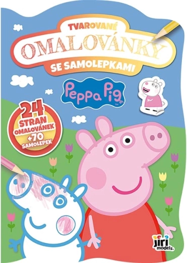 Formu krāsojamā grāmata “Cūciņa Peppa” ar uzlīmēm