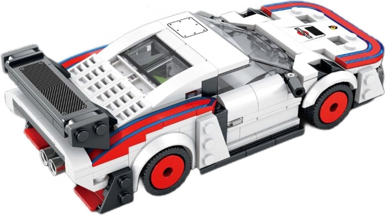 Construction set sports car white 346 pieces
