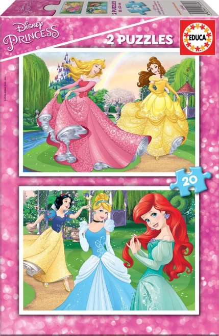 Puzzle DISNEY Princesses 2×20 pieces