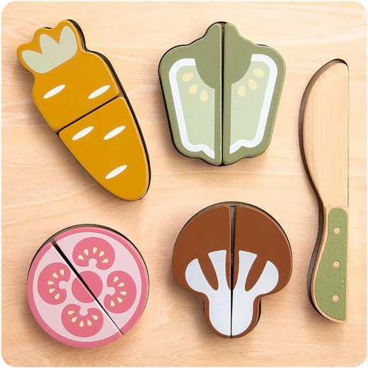 Baby Mix Wooden Vegetable Cutting Set