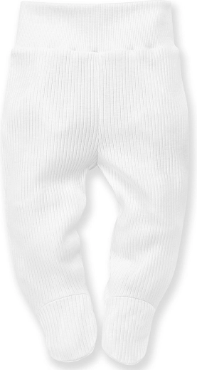 Pinokio ribbed footless leggings Lovely Day unisex white size 50