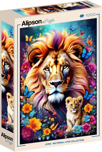ALIPSON puzzle Motherly Love: Lions, 1000 pieces