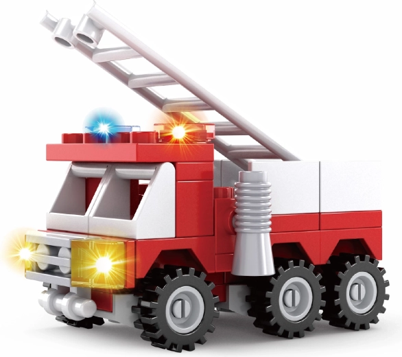 Compatible BLOXO Fire Truck Construction Set