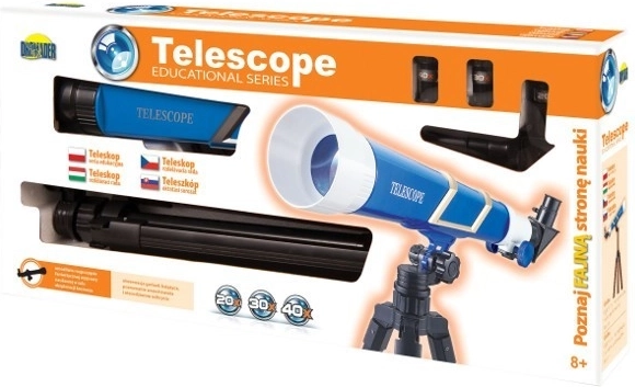 Teleskops ar trim objektīviem