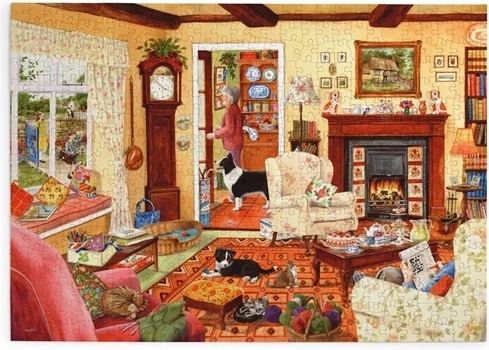 House of Puzzles Afternoon Tea Jigsaw Puzzle, 500 Extra-Large Pieces