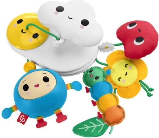 Piekarināmā rotaļlieta Fisher‑Price Happy World ar puķīti un mākonīti