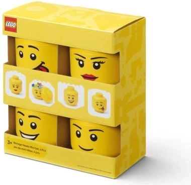 LEGO mini storage head multipack 4 pcs