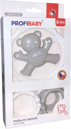 Profibaby grabulis lācītis ar formām un košļājamo gredzenu mazulim
