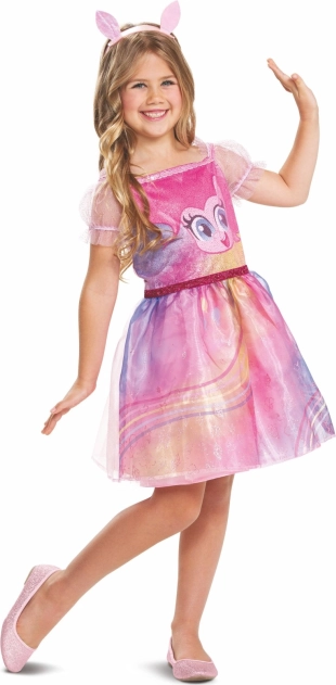 Pinkie Pie kostīms no My Little Pony bērniem 7–8 gadu vecumā