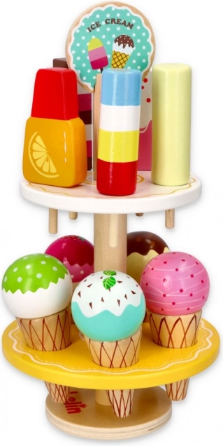 Wooden Ice Cream Stand for Kids