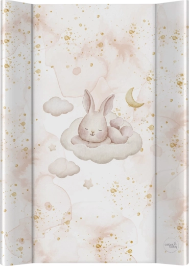 Ceba Baby pārtinamais paliktnis ar cietu pamatni 50 × 70 cm ultra light sleepy bunny