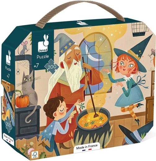 Janod suitcase puzzle Magic School of Spells – 200 pieces