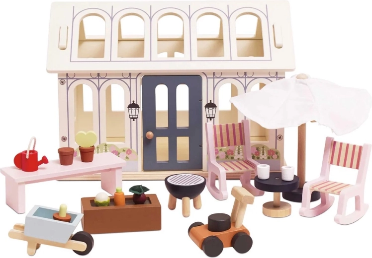 Wooden orangery for Le Toy Van dollhouse