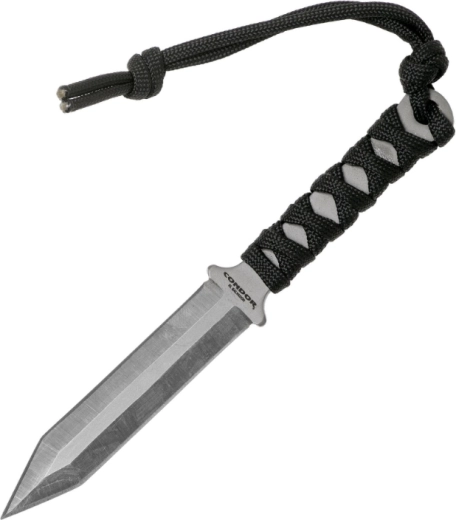 Kakla nazis Condor Gladius 8 cm ar paracordu un plastmasas maksti