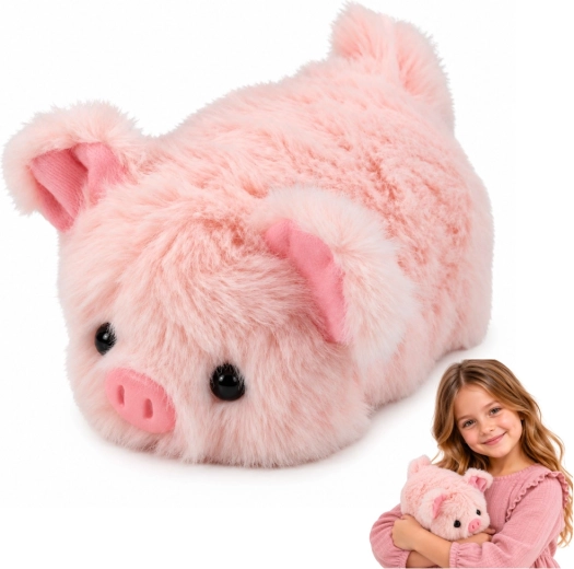 Plush Piglet for Cuddling, Pink, 16 cm