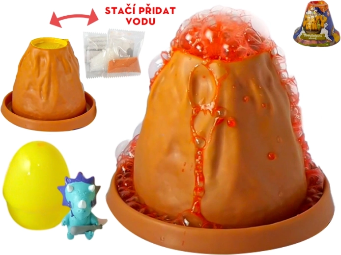 Interaktīvs vulkāns ar dinozauru Crazy Dino