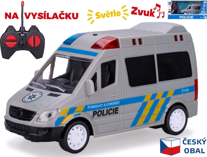 RC policijas auto 17 cm ar tālvadības pulti