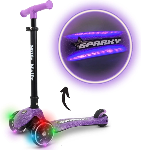 Milly Mally three-wheel children's scooter Sparky violet