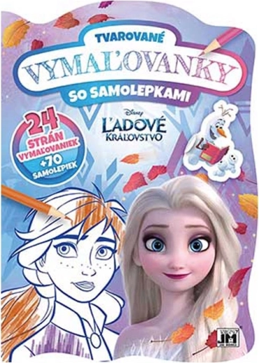 Formveida krāsojamā grāmata Ledus karaliste