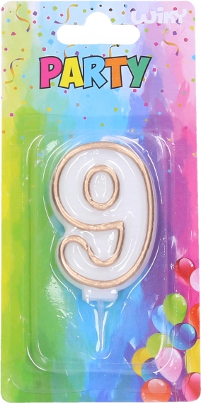 Ballīšu svece Nr. 9 Zelta