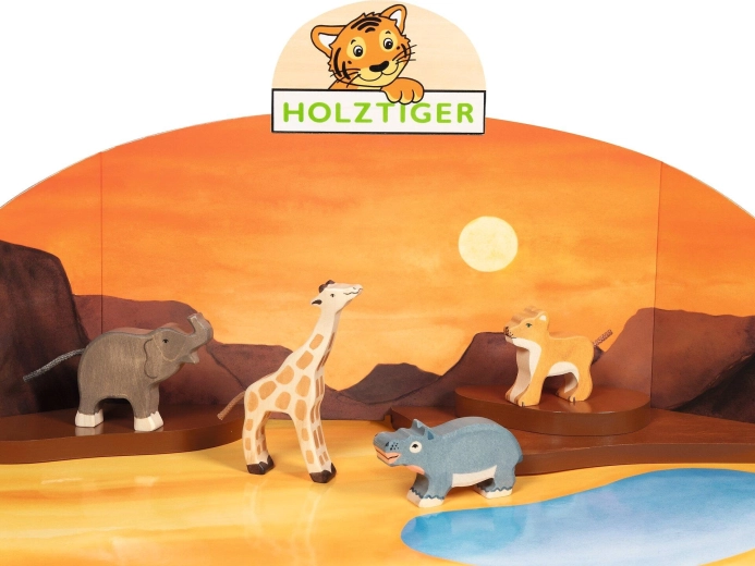 Savvaļas dzīvnieku komplekts HOLZTIGER (4 gab.)