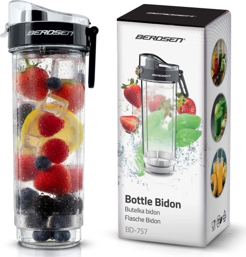 Sporta pudele ar dzeršanas iemutni 570 ml BERDSEN
