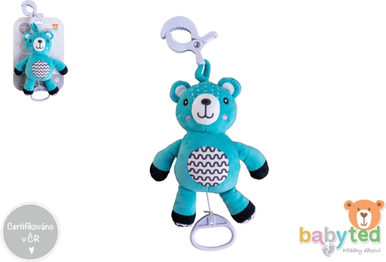 Plush Teddy Bear with Pull-String Music Box 30 cm