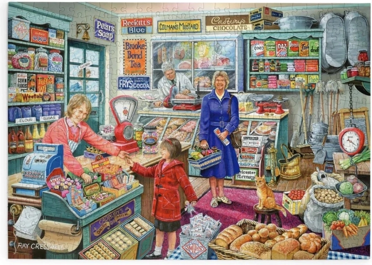 House of Puzzles Iepirkšanās ve veikaliņā — 500 lieli puzles gabaliņi