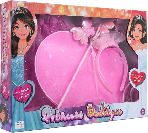 Kids set little princess butterfly with wings