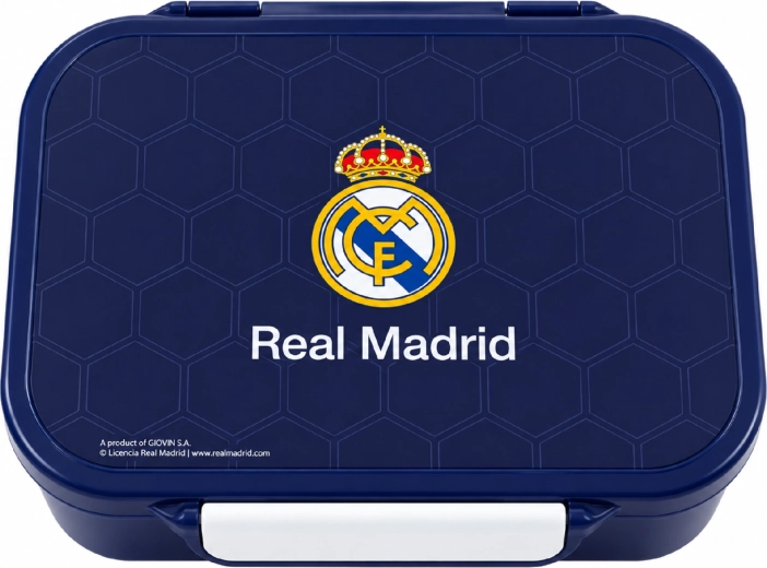 Three-Compartment Real Madrid Lunch Box, Dark Blue