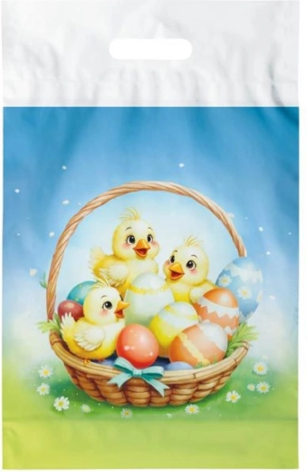 Lieldienu plastmasas maisiņš L 30 × 46 cm